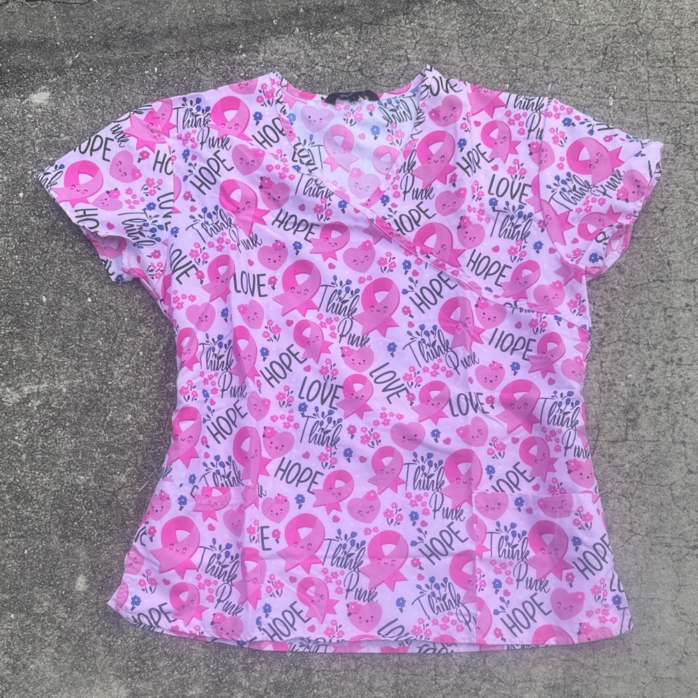 Pink Hope Graphic Women's Top